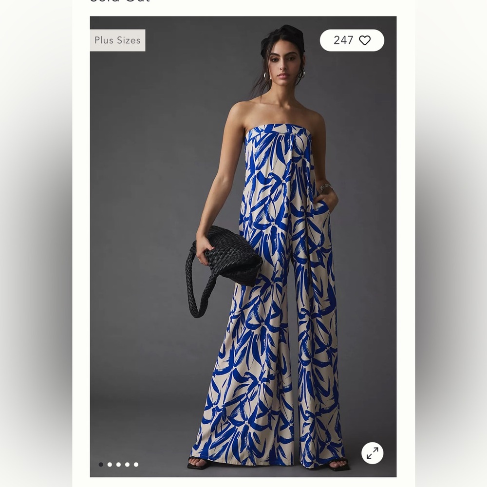 Anthropologie Corey Lynn Calter Strapless Jumpsuit
